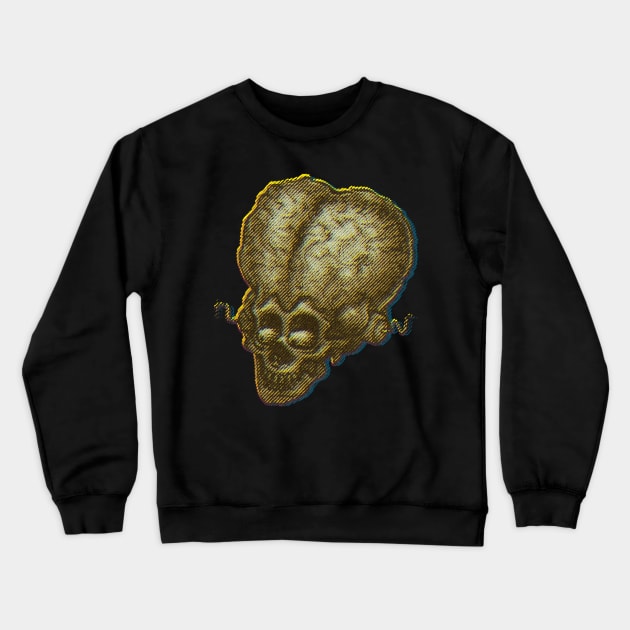 Alien Head Crewneck Sweatshirt by KillerRabbit